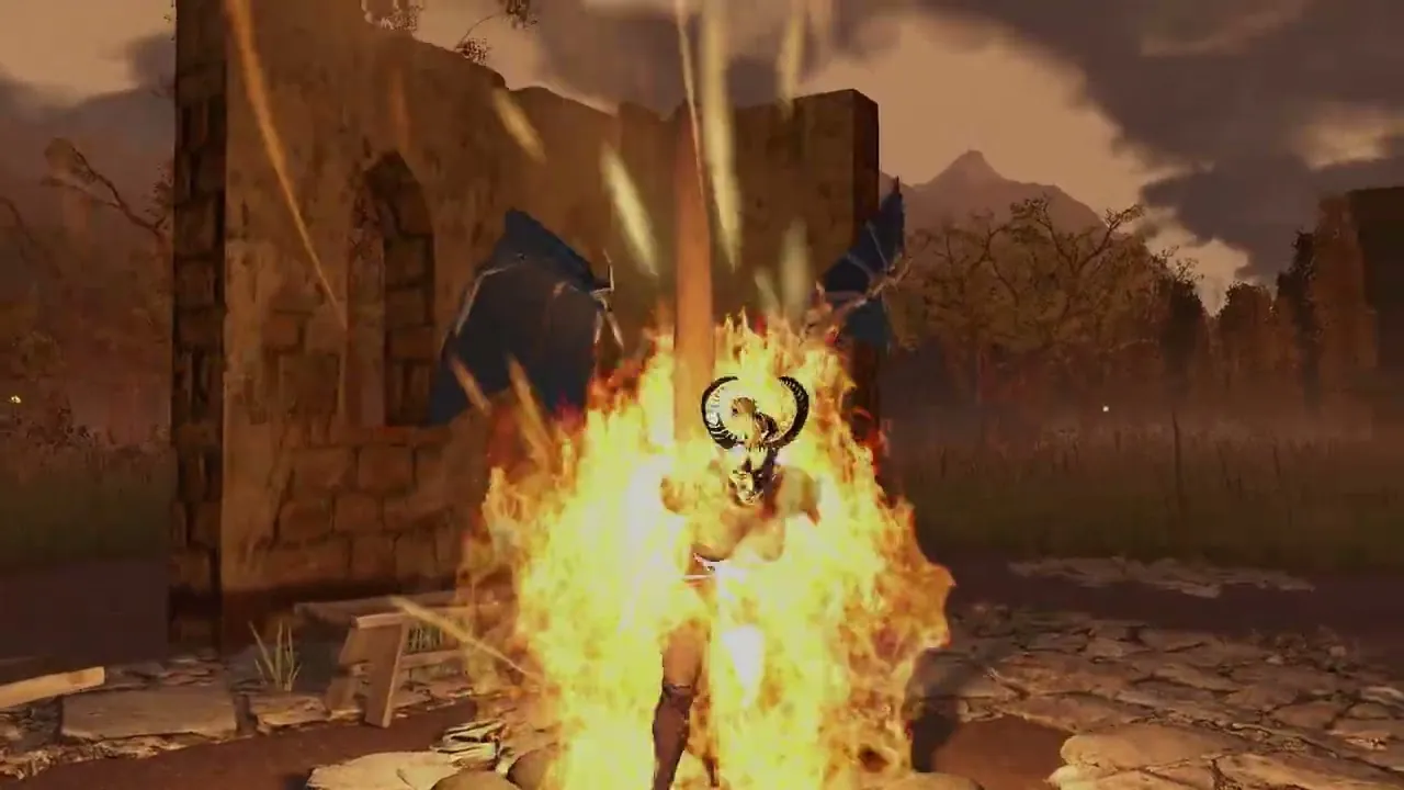The burn: the fire reveals the vampire