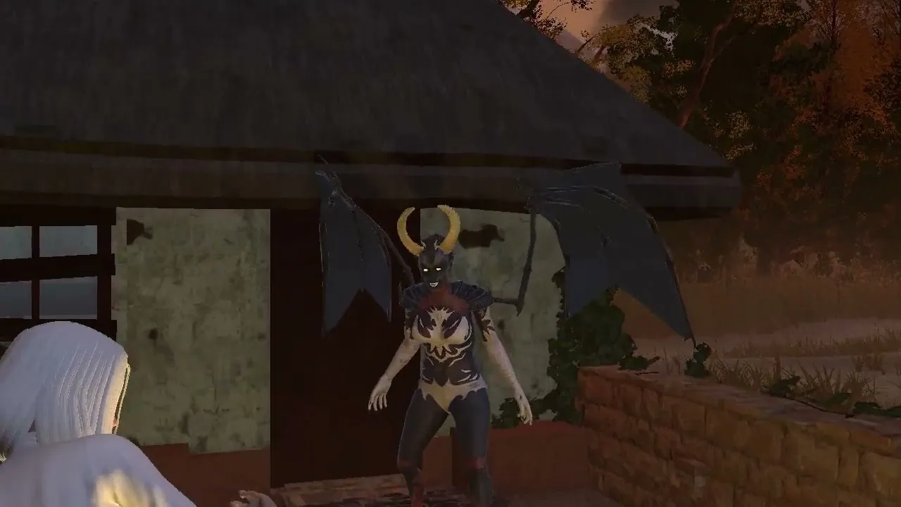 The vampire waiting at dusk